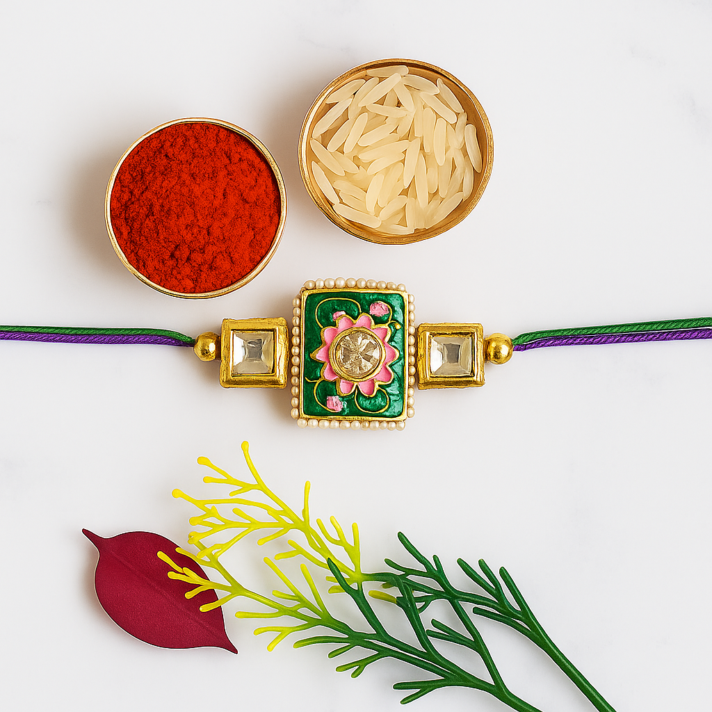 Rectangle Rakhi - Green.png