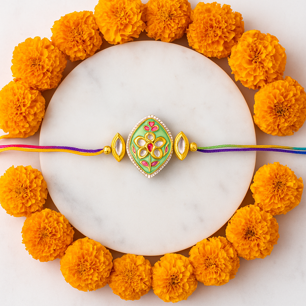 Rakhi - Leaf shaped - Mint.png