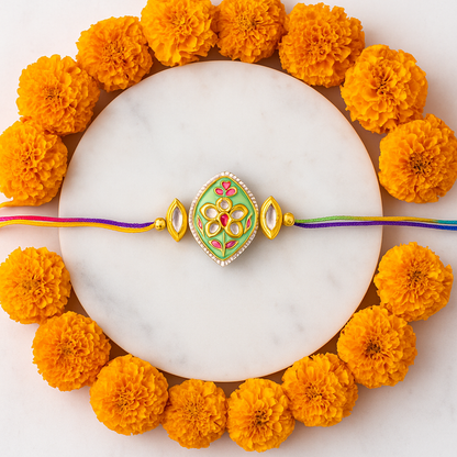 Rakhi - Leaf shaped - Mint.png
