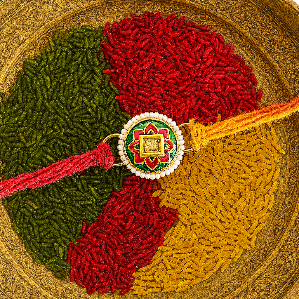 Rakhi - Meenakari Round - Green.png