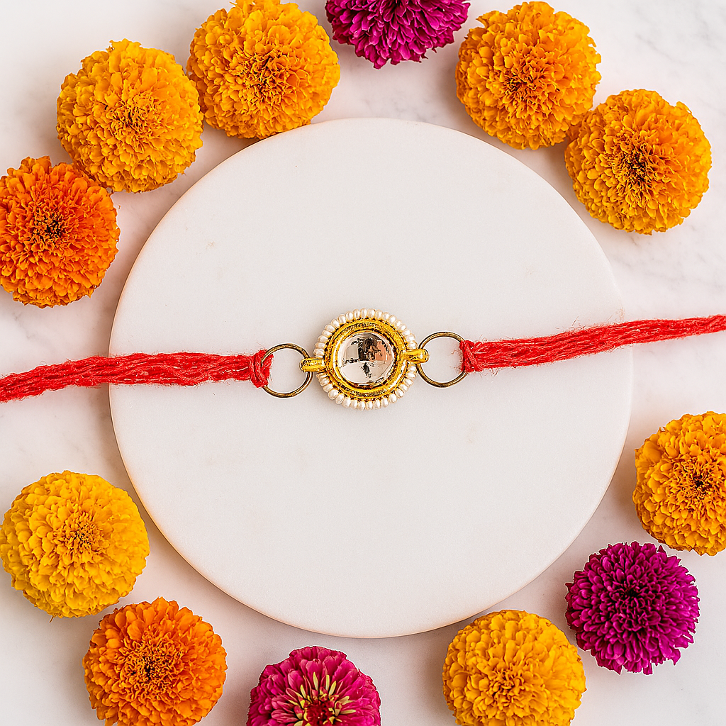 Rakhi - Round - White.png