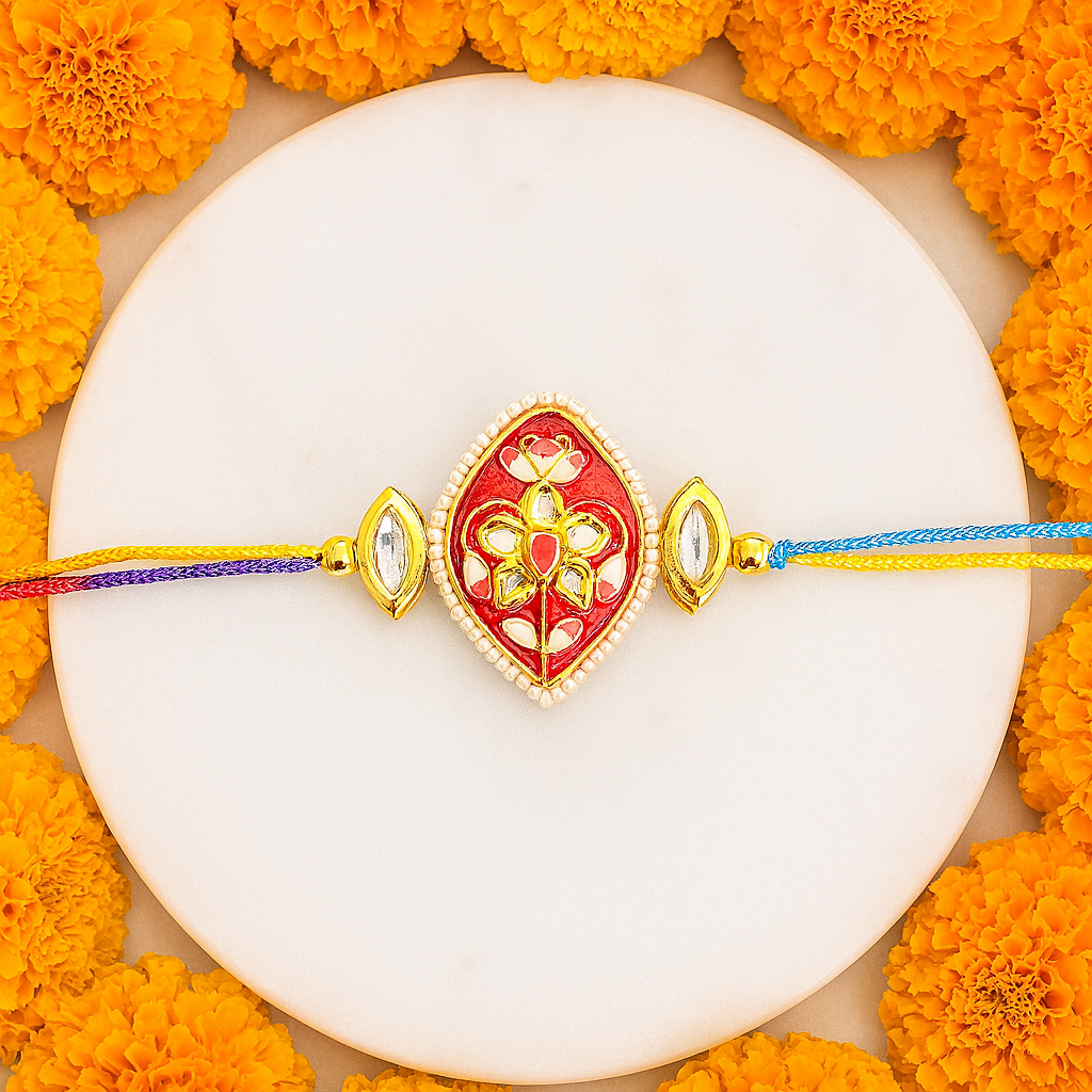 Rakhi - Leaf shaped - Red.png