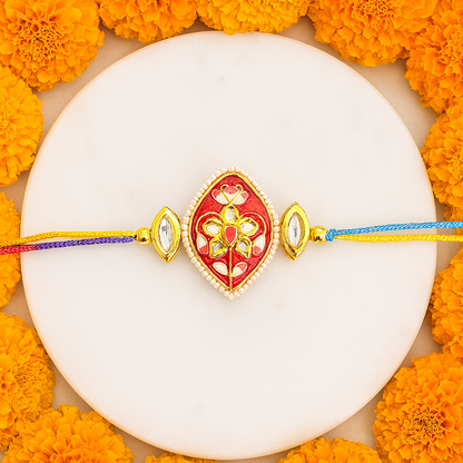 Rakhi - Leaf shaped - Red.png